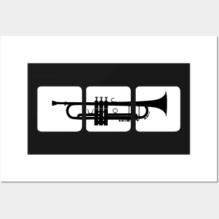 Jazz trumpet musician designs Posters and Art